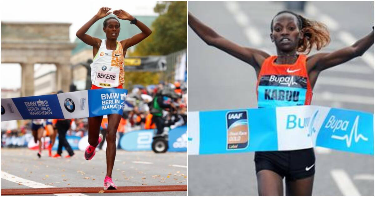 Berlin Marathon Kenya S Sally Chepyego Finishes Third As Ashete Bekere