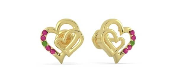 Gold earring design for female: where to buy?