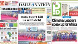 Kenyan Newspapers Review: Raila Odinga Causes Stir at KICC after Warm Reception By Rival Rigathi Gachagua