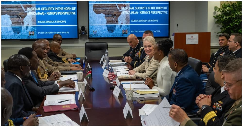 KDF Chief Robert Kibochi met US Joint Chiefs of Staff General Mark A. Milley.