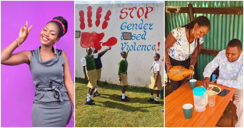 GBV: 25-Year-Old Businesswoman Advocates End to Gender Based Violence Through Art on Her Restaurant's Wall