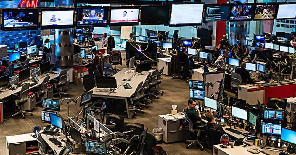 Newsroom at CNN World Headquarters. Photo: John Greim/LightRocket/Getty Images.
