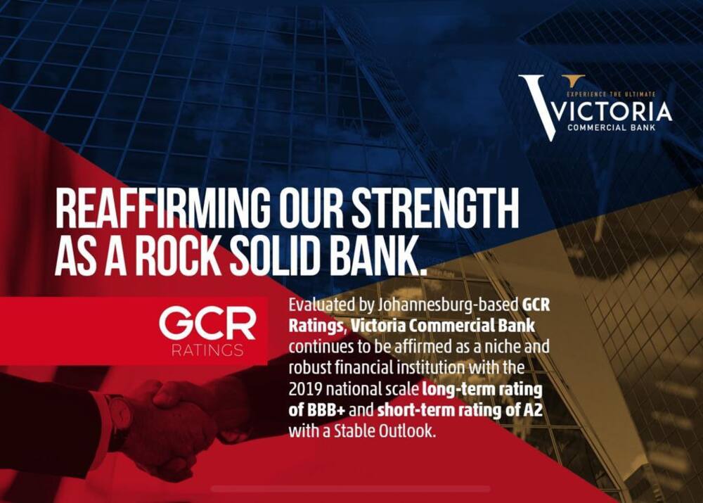 Kenya’s Victoria Commercial Bank gets high global credit rating