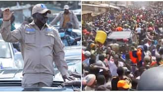 Maandamano: Raila Odinga Beats Police to Enter Kibra Backyard with Mammoth Crowd