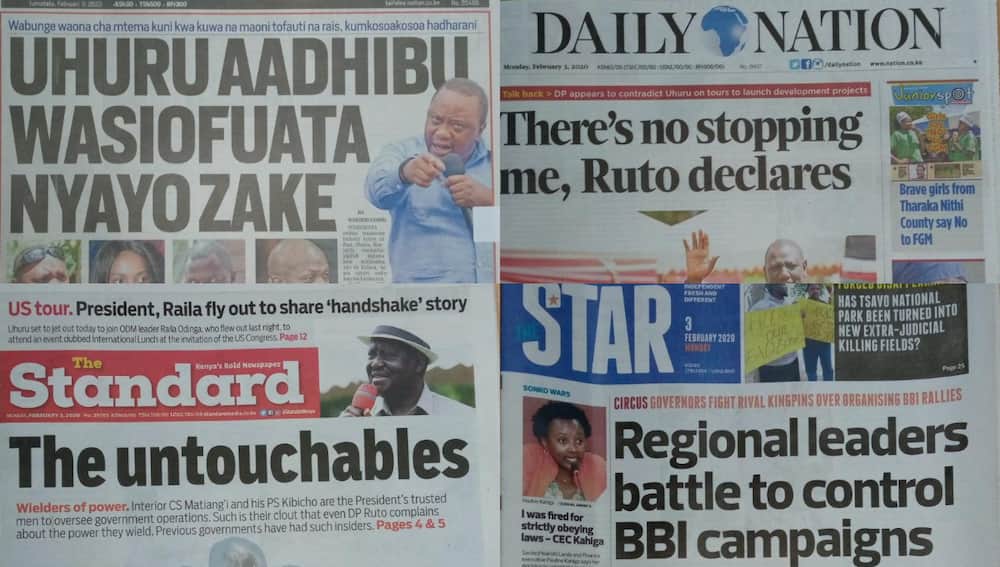 Kenyan newspapers review for February 3