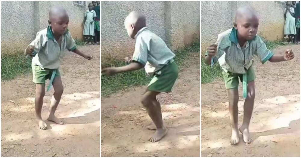 Barefoot Boy Excites Kenyans with Impressive Dance Moves to Luhya Song Khabusie.