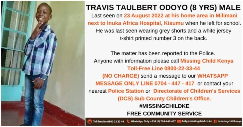 Travis Taulbert Odoyo went missing on August 23, 2022.