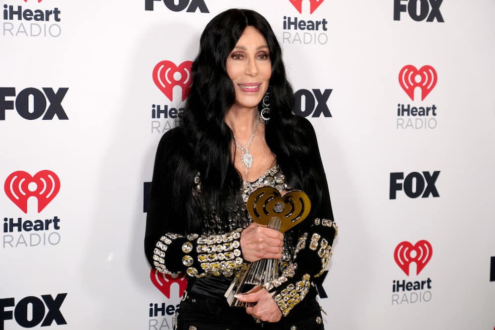 Cher, winner of the Icon Award, poses in the press room during the 2024 iHeartRadio Music Awards