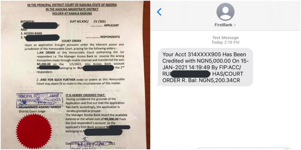 Nigerian man drags lady to court to retrieve N5k he sent after she failed to show up