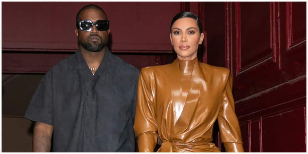 Photo of Kim K and Kanye West.