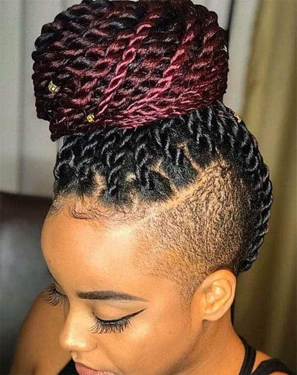 Fluffy kinky twists