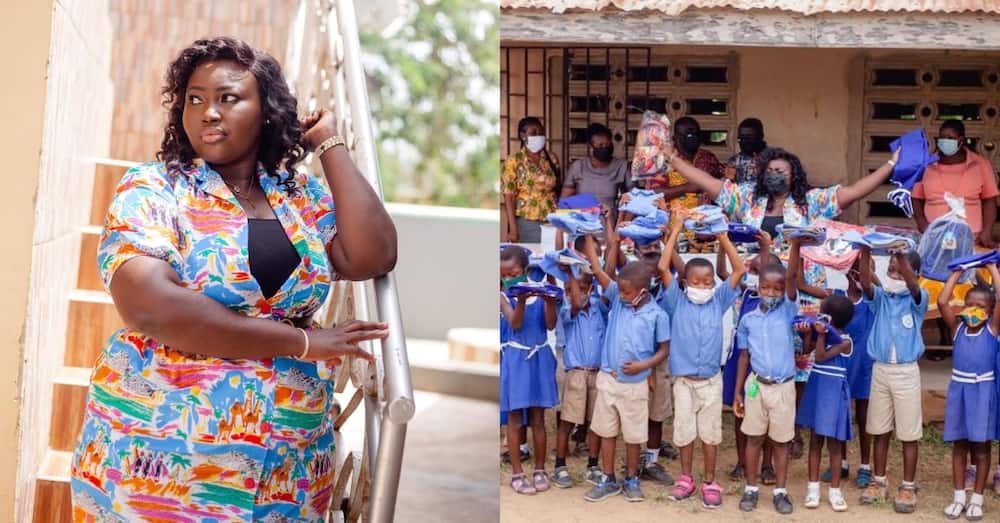 Ghanaian teacher paints classroom with own money & buys students bags, shoes & uniform