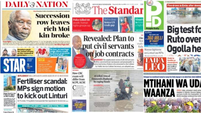 Kenyan Newspapers Review: List of Military Top Shots Likely to Succeed Francis Ogolla