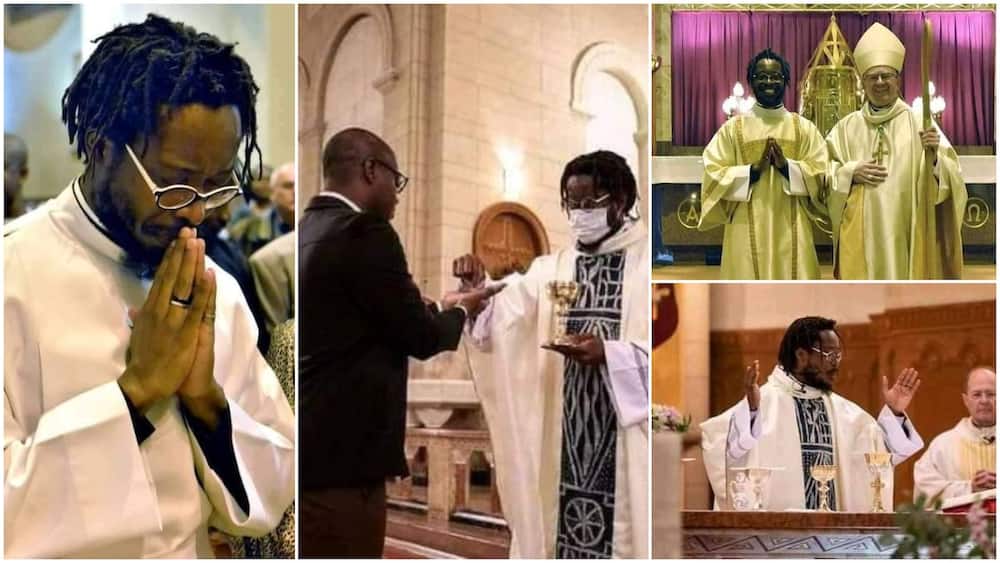 Catholic Church ordains man with tattoos as priest, Nigerians react