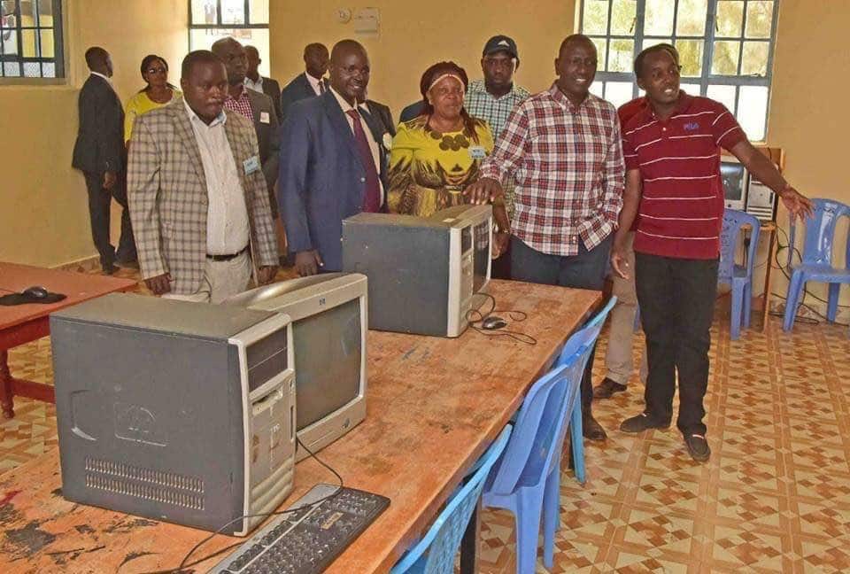 William Ruto under fire after launching ICT lab with 2 decades old computers in Elgeyo Marakwet