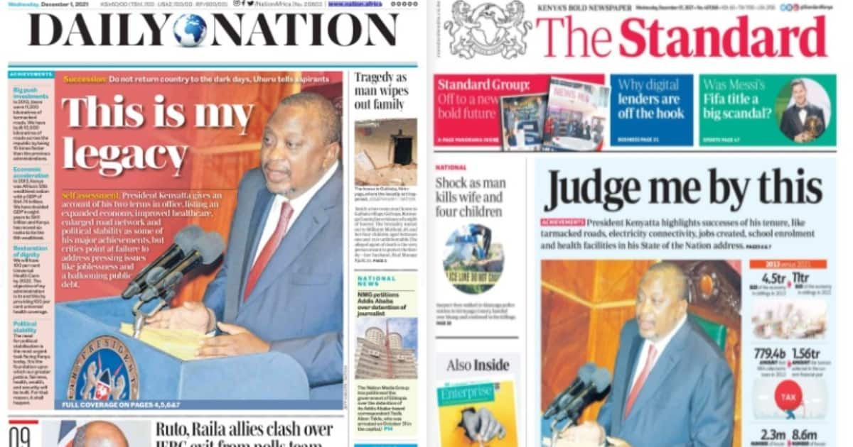 Kenyan Newspapers Review For December 1: Uhuru Says His Administration ...