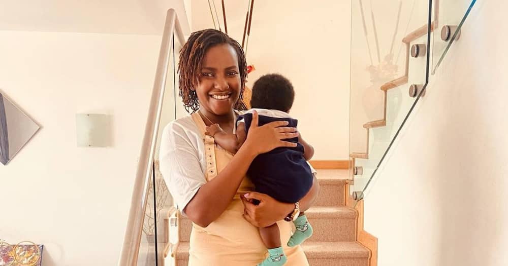 Ivy Namu delighted by video of Willis Raburu and son playing together.