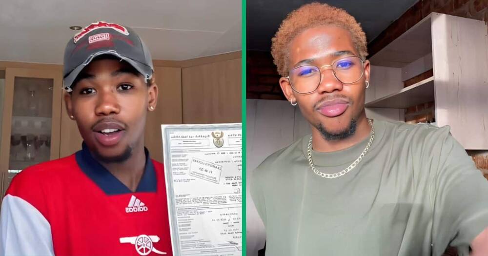 A young man shared in a TikTok video that he got his learner's license on his first attempt.