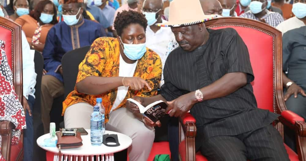 Winnie Odinga and Raila.