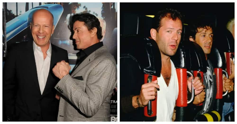 Sylvester Stallone and Bruce Willis.