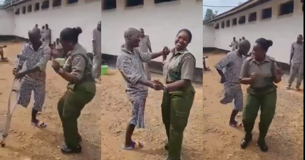 Physically Challenged Prisoner Dances with Female Warden.