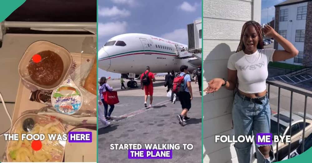 Una mujer cansada de su tierra natal finalmente se muda a Estados Unidos y comparte en video su primera experiencia de vuelo