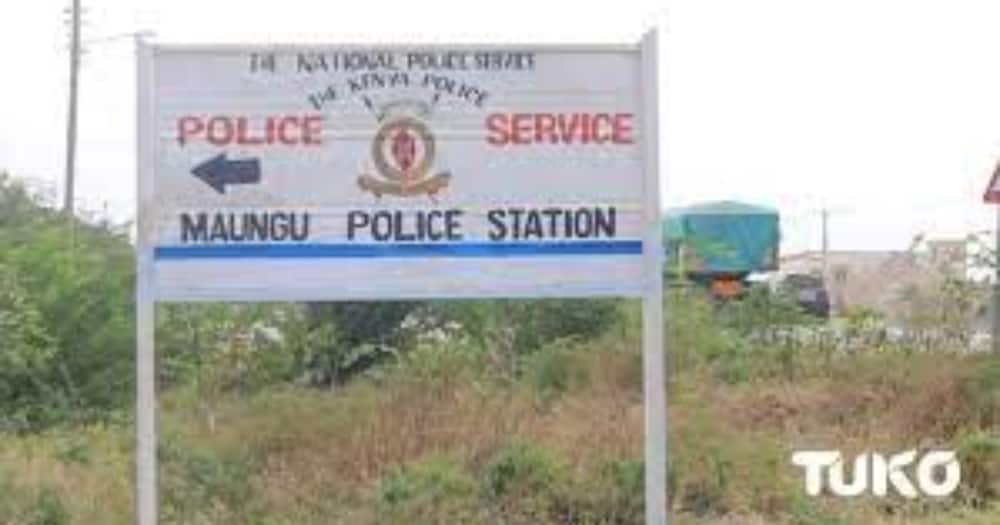 Maungu Police Station. Photo: TUKO.co.ke.