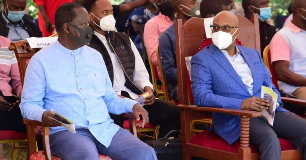 Raila Odinga hosts businessman Jimmy Wanjigi for church fundraiser in Bondo