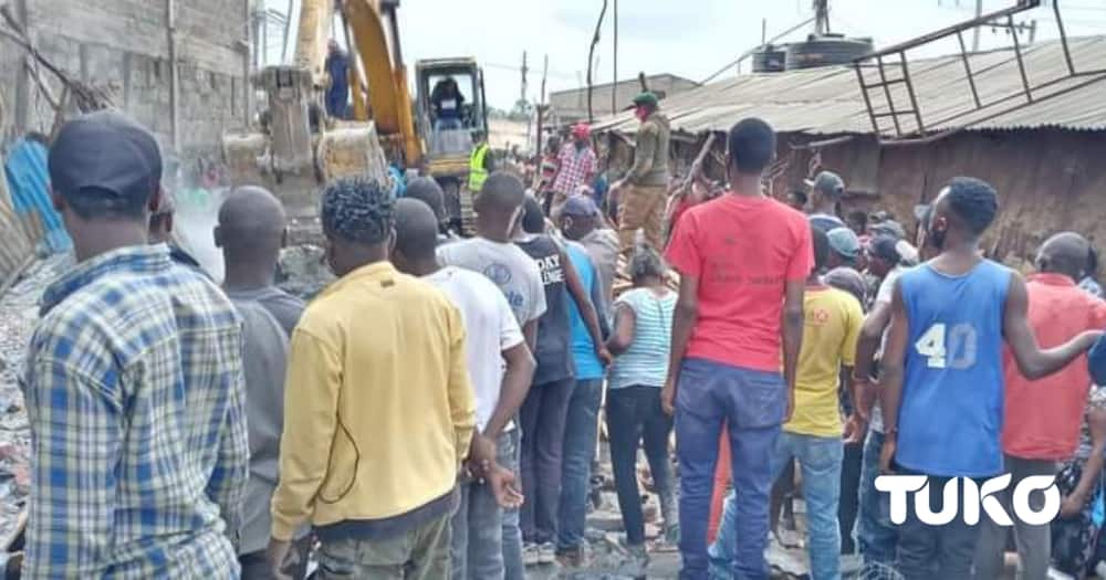 Nairobi: One dead, 16 in hospital after building collapses during NMS demolitions in Mukuru