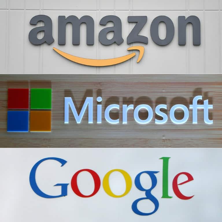 Amazon, Microsoft and Google are among the leaders in cloud computing services