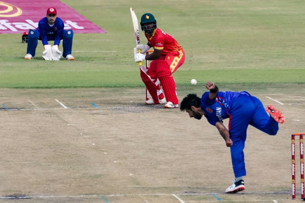 Zimbabwe's Regis Chakabva (C) was part of the sides swept by Afghanistan last month in T20 and ODI series