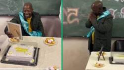 Teacher Breaks Down as Students Surprise Him With Cake and Snacks in Class on His Birthday