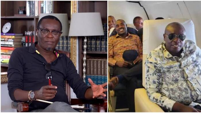 Mutahi Ngunyi Claims Rigathi Gachagua Is Outshining William Ruto after Flying in Military Plane