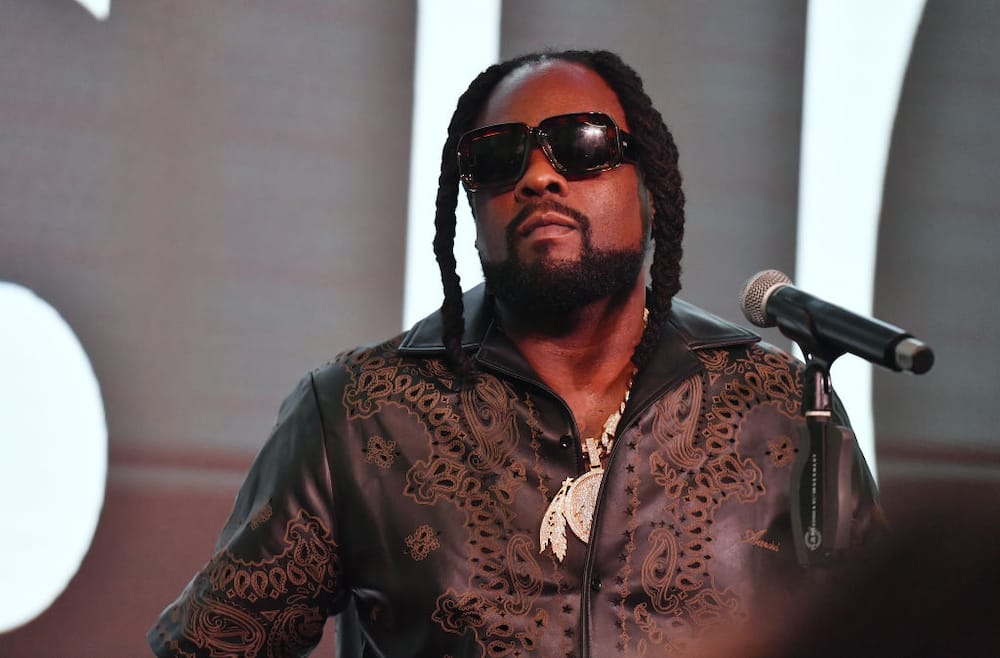 Rapper Wale performs onstage during the Ebony Juneteenth Celebration at The Gathering Spot