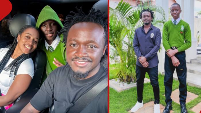 Bahati Writes Emotional Message as He Drives Son Morgan Back to School with Diana