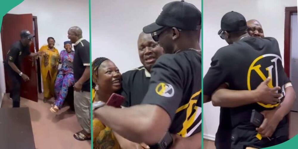 Man reunites with his dad in emotional video after 15 years