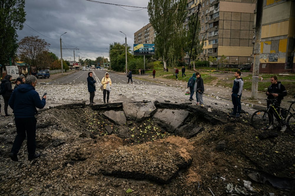 Kyiv says a barrage of Russian strikes across the country on Monday killed at least 19 people