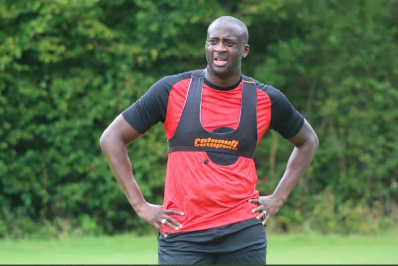 Three-time Premier League winner Yaya Toure spotted training with League Two club