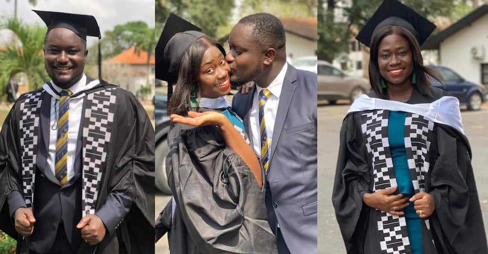 Ghanaian couple graduates from University of Ghana.