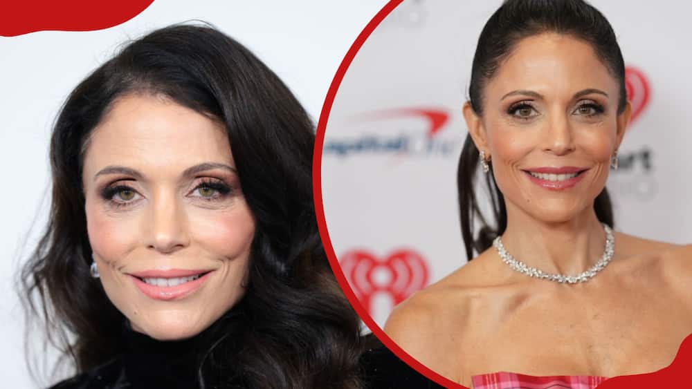 A collage of Bethenny Frankel at FX's "Feud: Capote VS. The Swans" New York Premiere and Bethenny Frankel at the iHeartRadio Jingle Ball