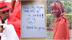 Nameless Posts Letter from Daughter Nyakio Saying She'll Be Late for School: "Siwezi Shower in Peace"