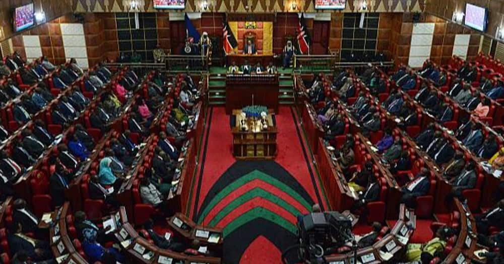 Members of Parliament in session.