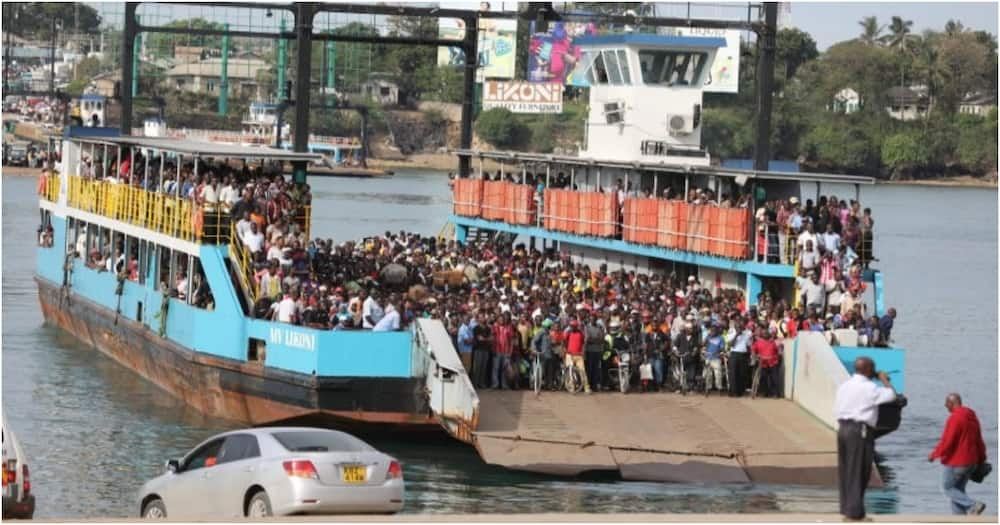 Scare as MV Likoni ferry stalls midway channel, pushed to shore by another vessel