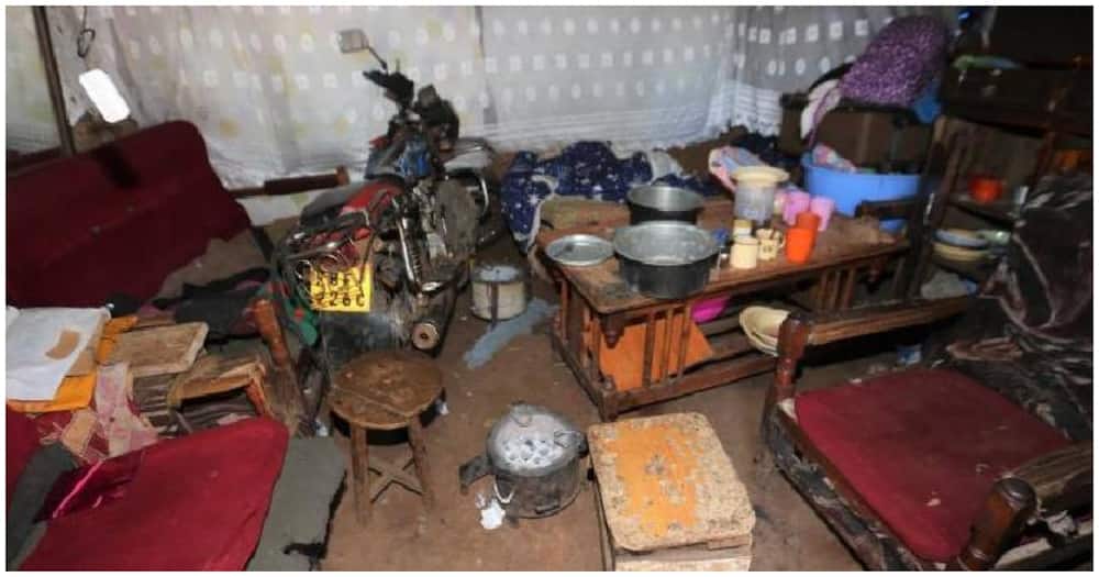 A room where Michael Karanja 67, lives at Pioneer-Kipkaren area in Uasin Gishu County. Photo: Standard.