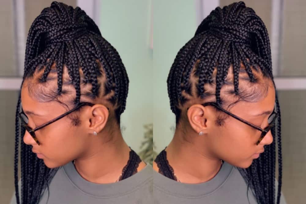 How to style knotless braids