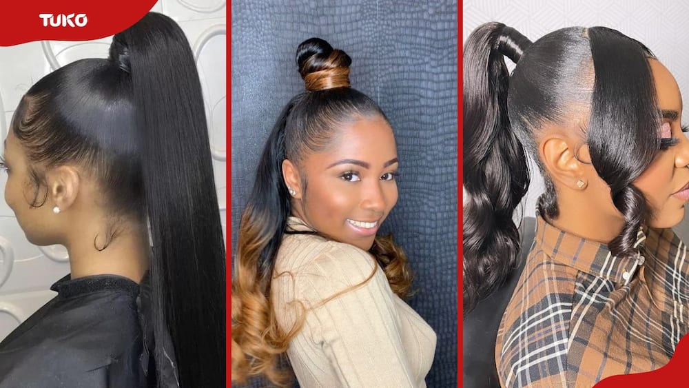 half up half down hairstyles with weaves
