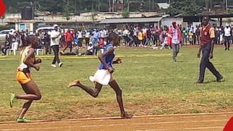Ababu Namwamba Gifts 17-Year-Old Girl Full Sporting Kit after Running Barefoot to Win 3000m Race