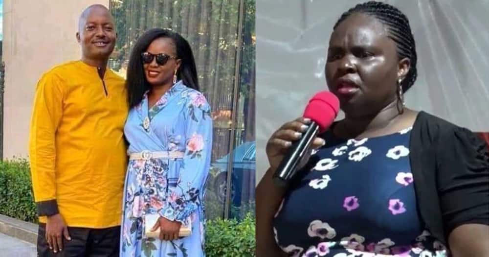 Aloysius Bugingo is in trouble over his second wife(l).