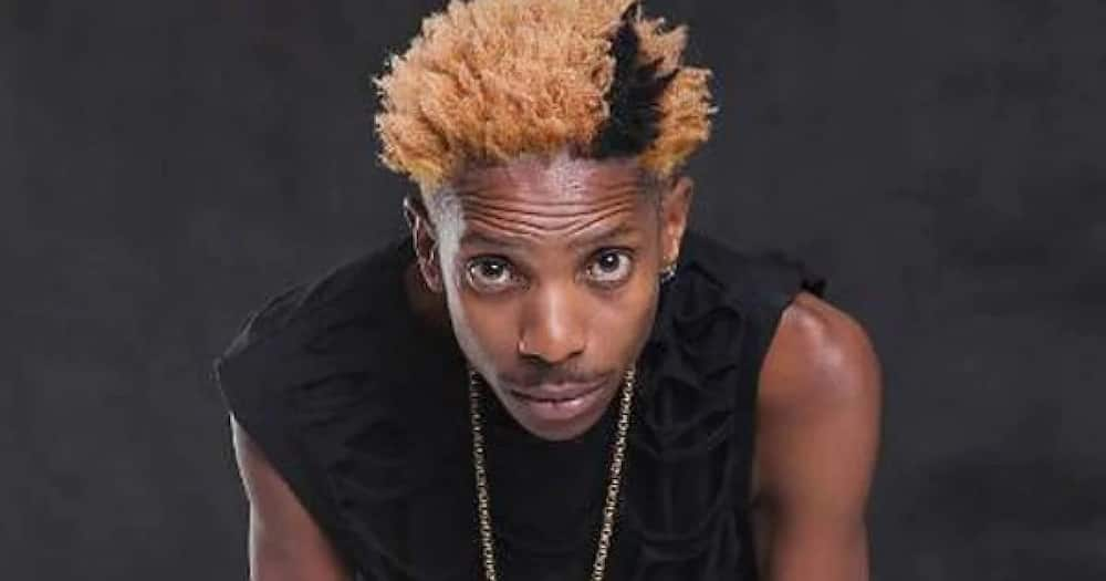 He told men to look for money first before they get women. Photo: Eric Omondi.