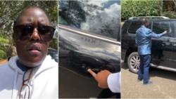 Winnie Odinga Shows Interiors of Damaged Cars During Thursday's Maandamano: "See Bullet Holes"